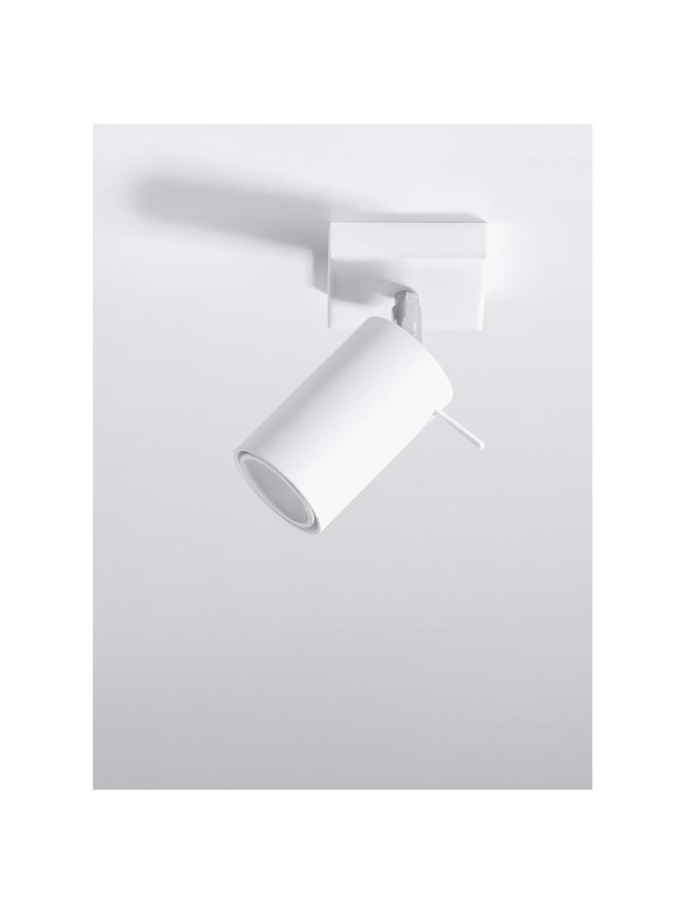 Spot orientable mur et plafond Etna, Blanc, larg. 8 x prof. 15 cm