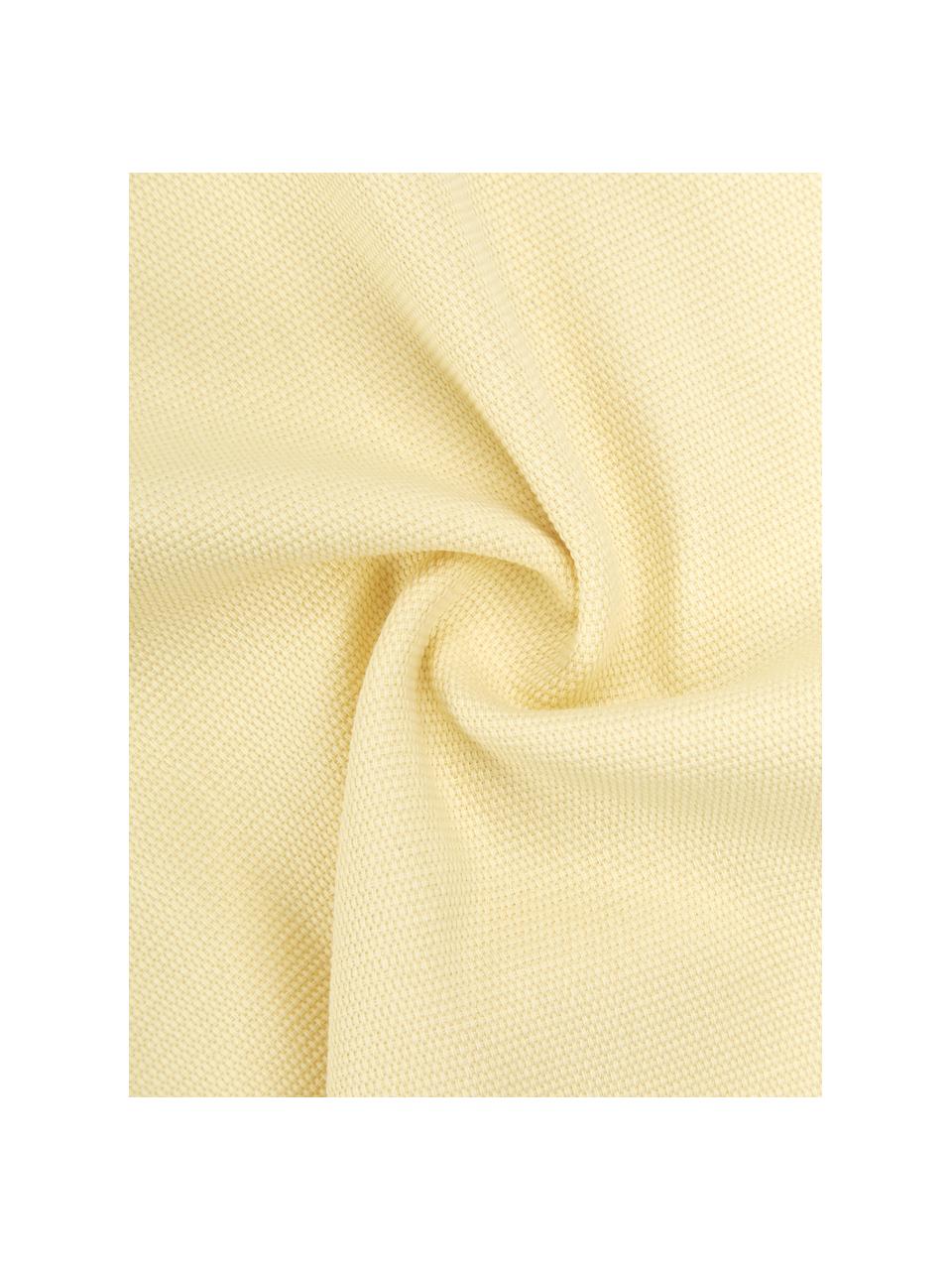 Federa arredo in cotone giallo chiaro Mads, 100% cotone, Giallo, Larg. 40 x Lung. 40 cm