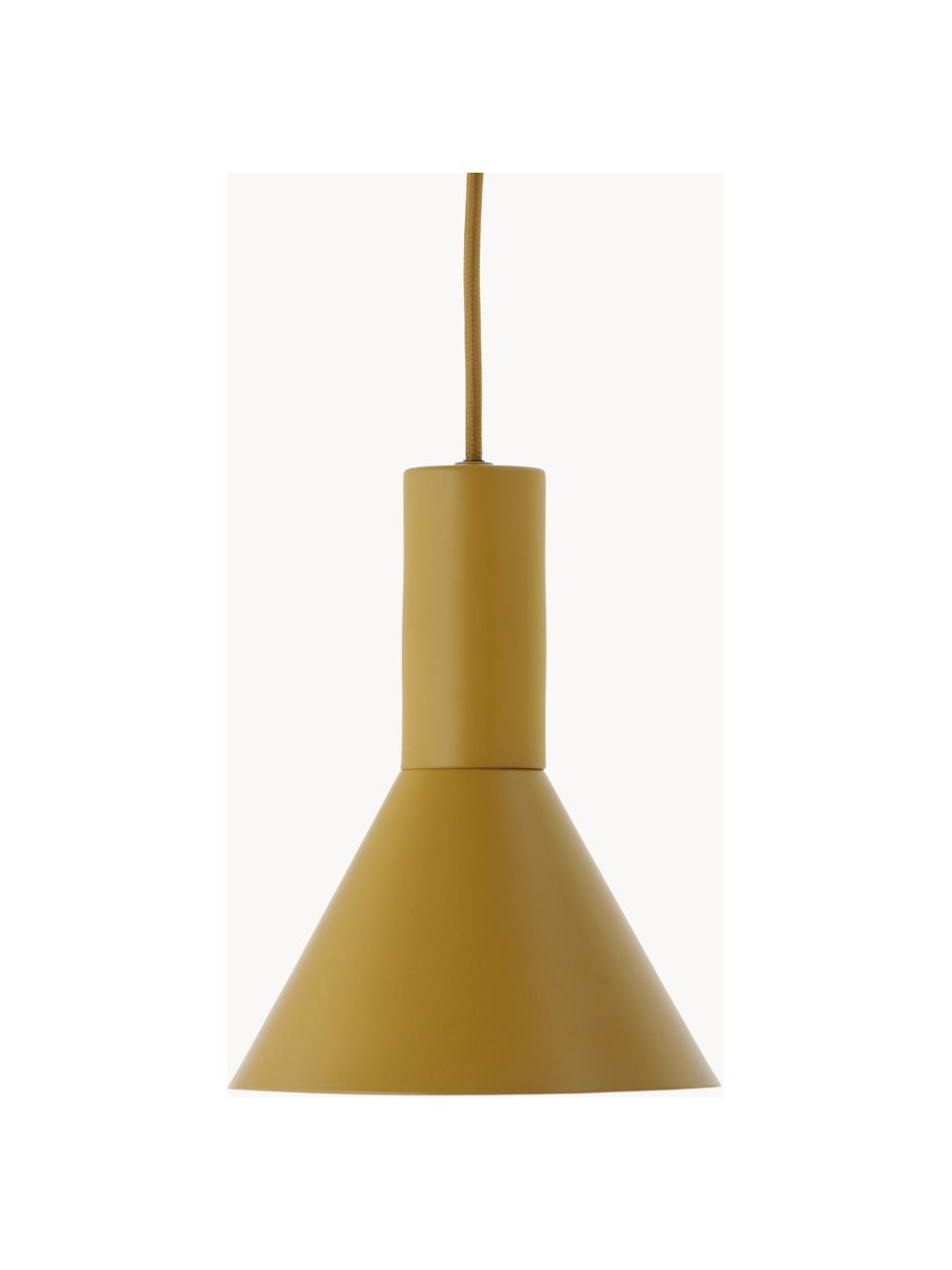 Lampada a sospensione piccola di design Lyss, Giallo senape, Ø 18 x Alt. 23 cm