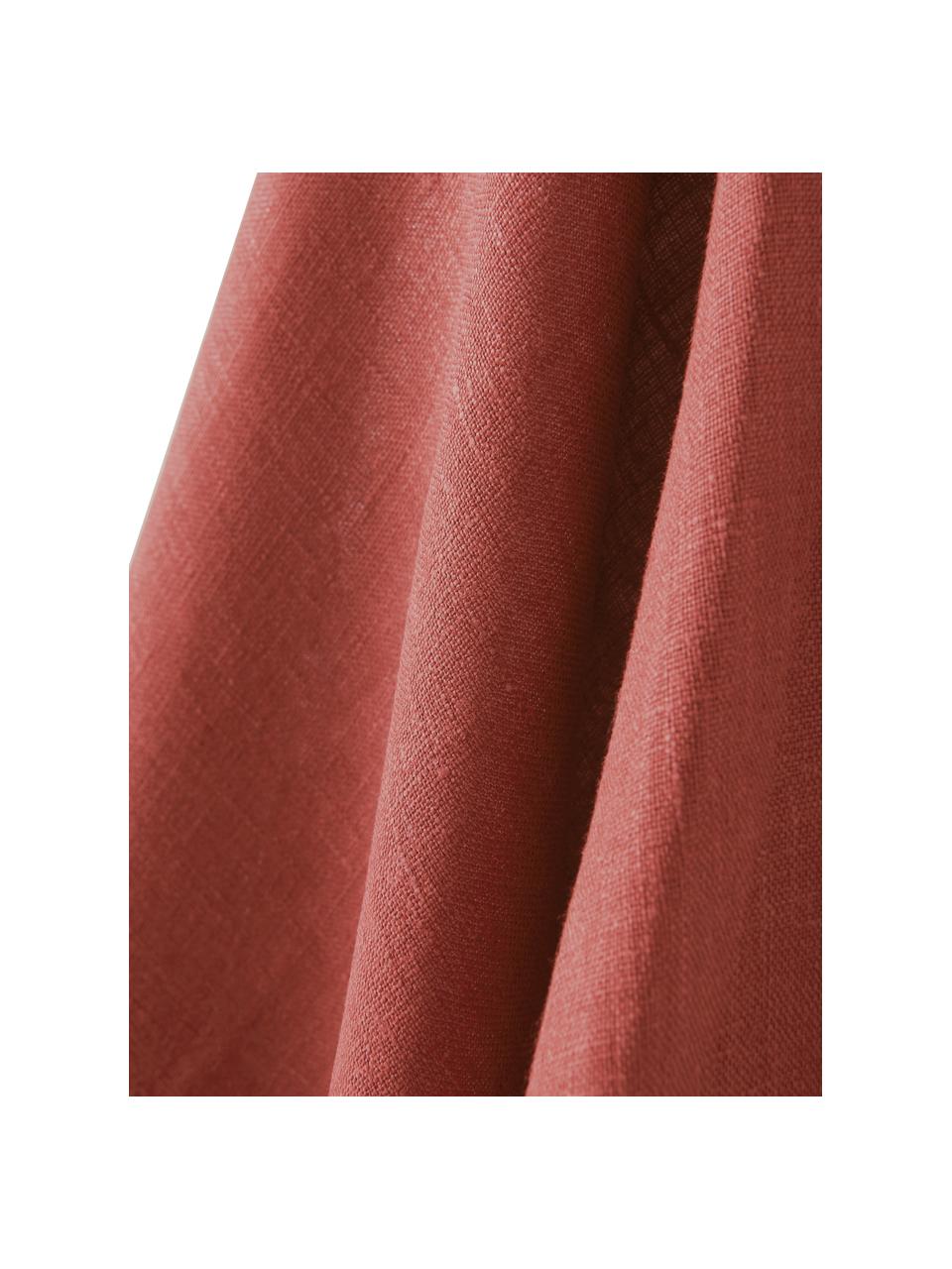 Leinen-Geschirrtuch Heddie in Rot, 100% Leinen, Rot, 50 x 70 cm