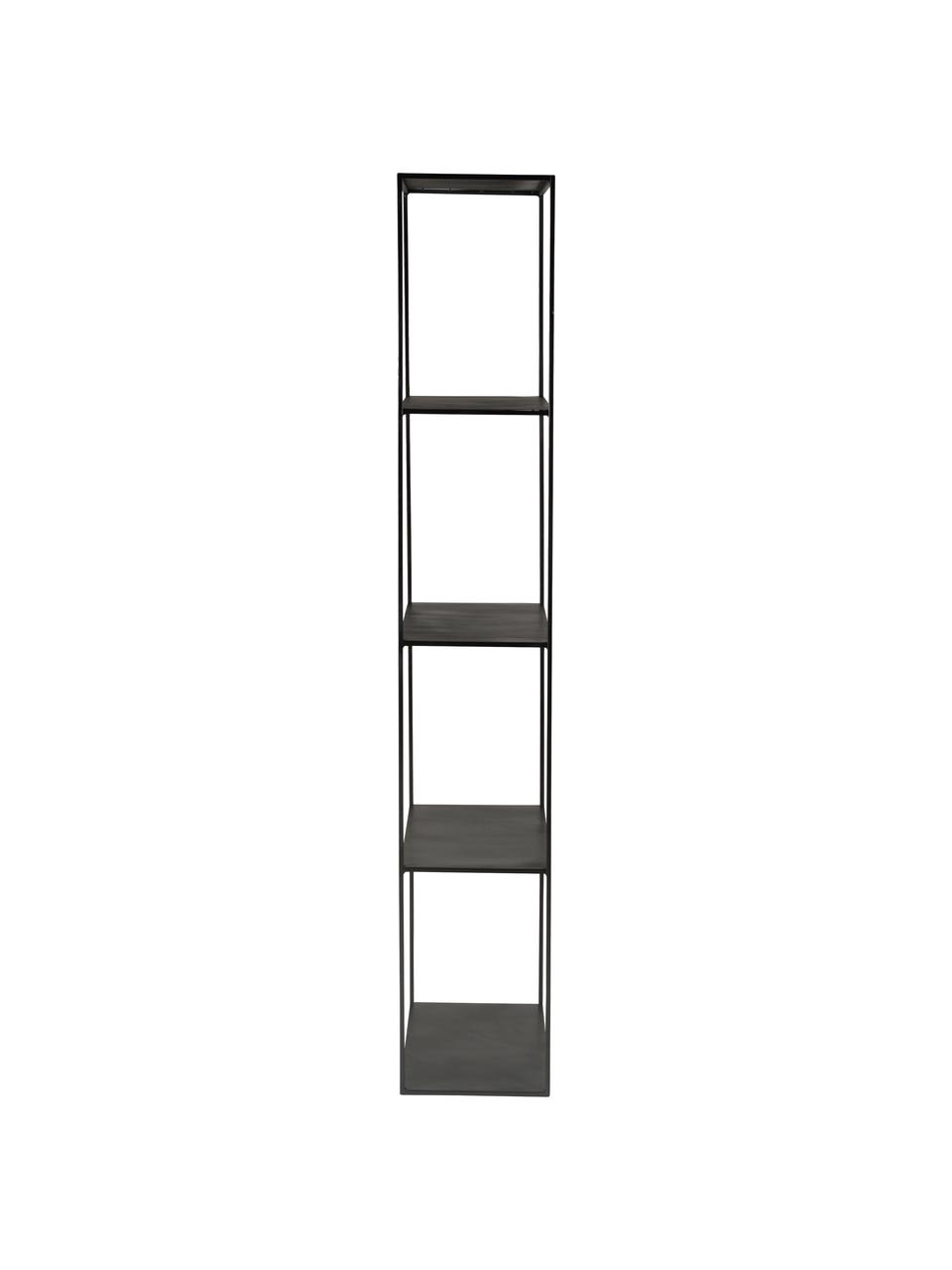 Kovový regál Expo, Kov s práškovým nástřikem, Černá, Š 50 cm, V 180 cm