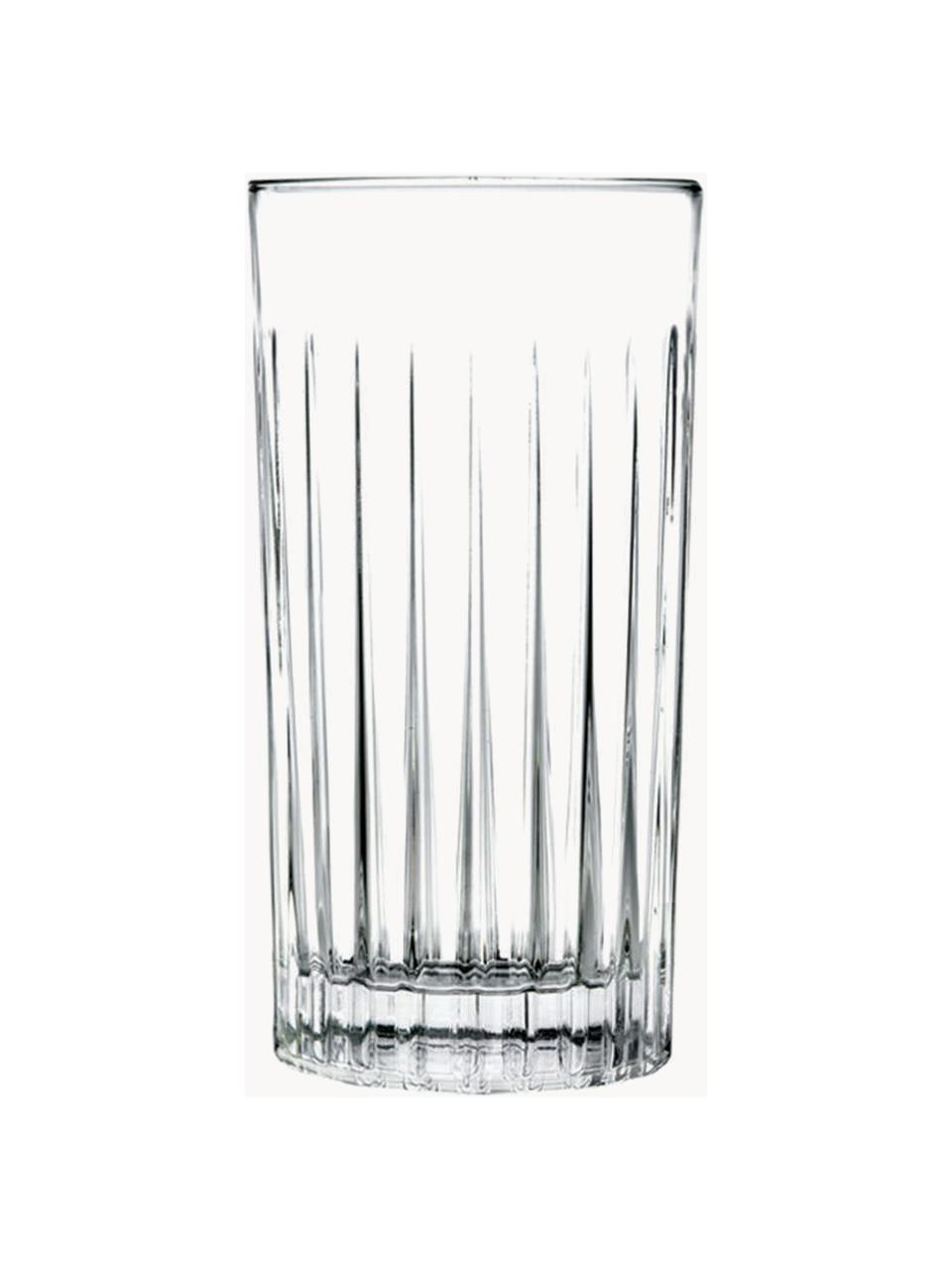 Set de vasos de cristal con relive Timeless, 18 pzas., Cristal Luxion, Transparente, Set de diferentes tamaños