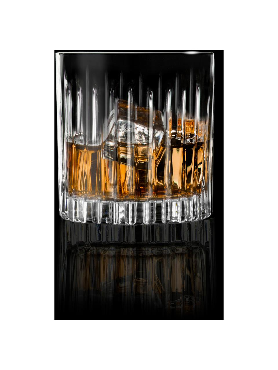 Set de vasos de cristal con relive Timeless, 18 pzas., Cristal Luxion, Transparente, Set de diferentes tamaños