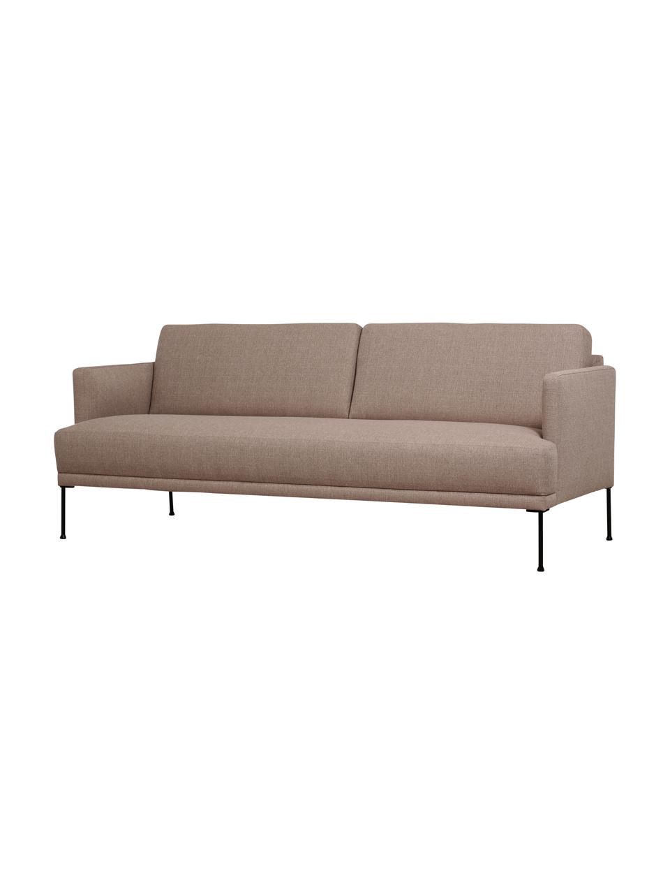 Pohovka s kovovými nohami Fluente, (3místná), Taupe, Š 196 cm, H 85 cm