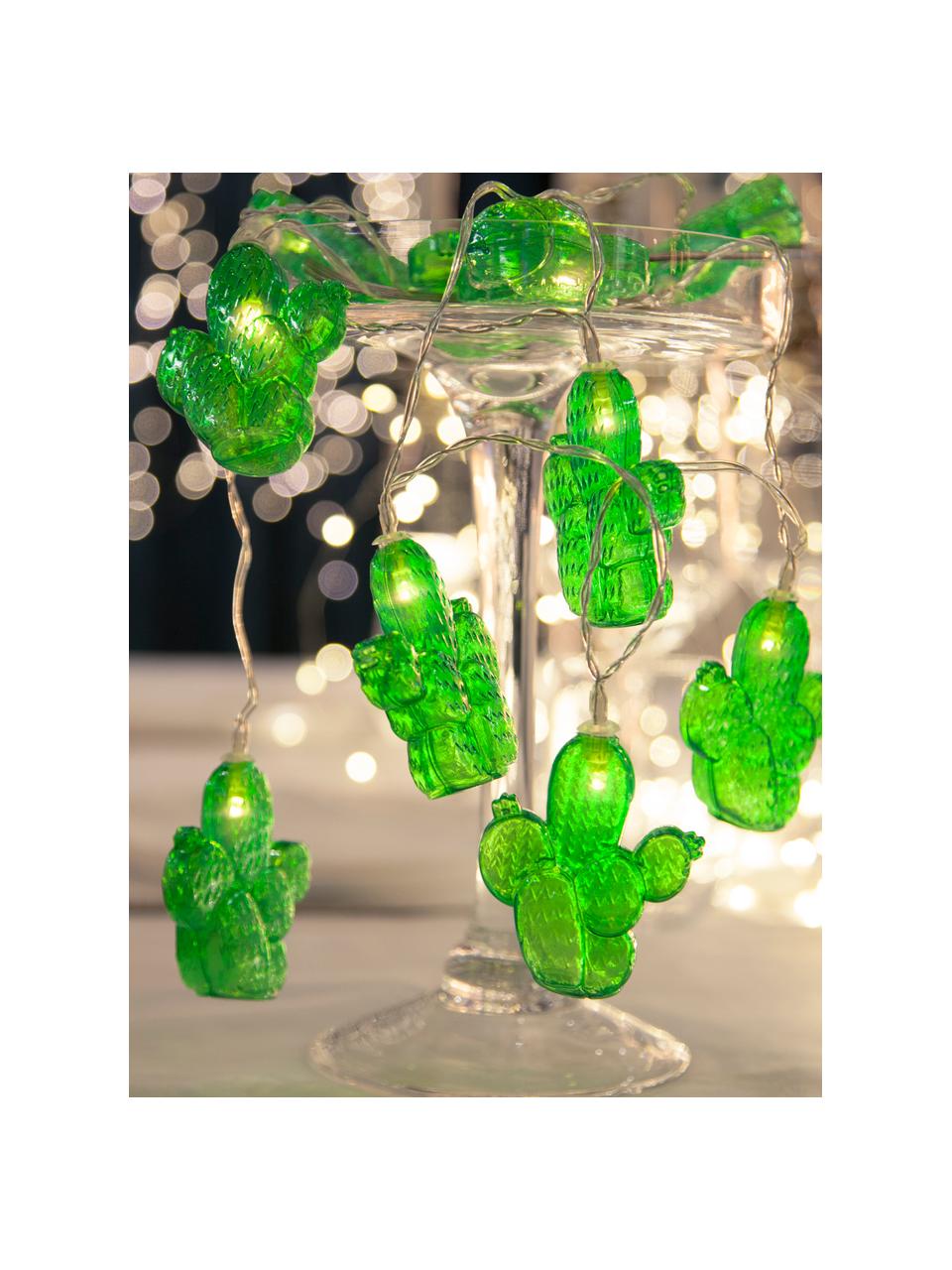Girlanda świetlna z lampkami LED Desert, Tworzywo sztuczne, Zielony, D 135 cm