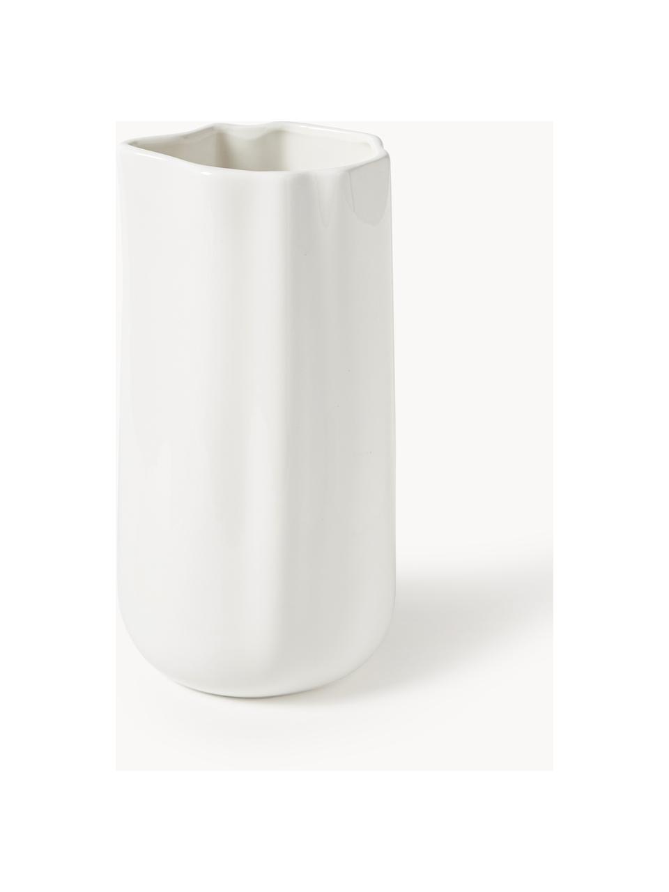 Porcelánová karafa na vodu v organickém tvaru Joana, 1,6 l, Porcelán, Bílá, 1,6 l