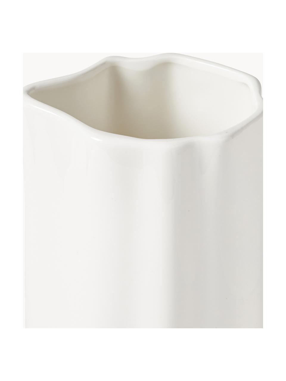 Porcelánová karafa na vodu v organickém tvaru Joana, 1,6 l, Porcelán, Bílá, 1,6 l