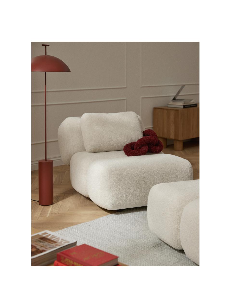 Teddy-Sessel Caterpillar, Bezug: Teddy (100 % Polyester) D, Teddy Hellbeige, B 82 x T 118 cm