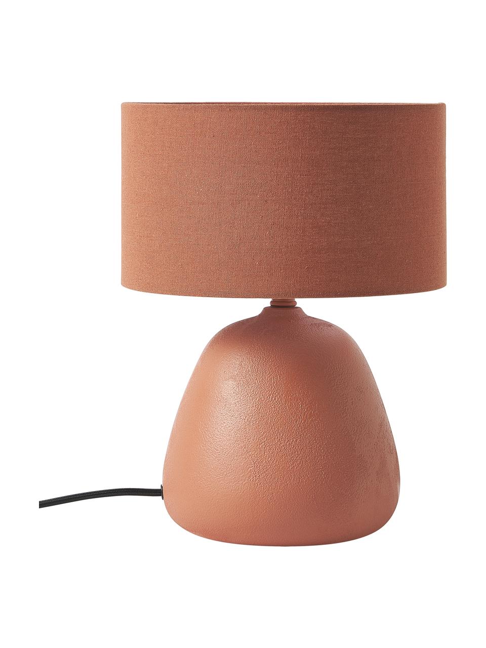 Lampa stołowa z ceramiki Eileen, Terakota, matowy, Ø 26 cm x W 35 cm