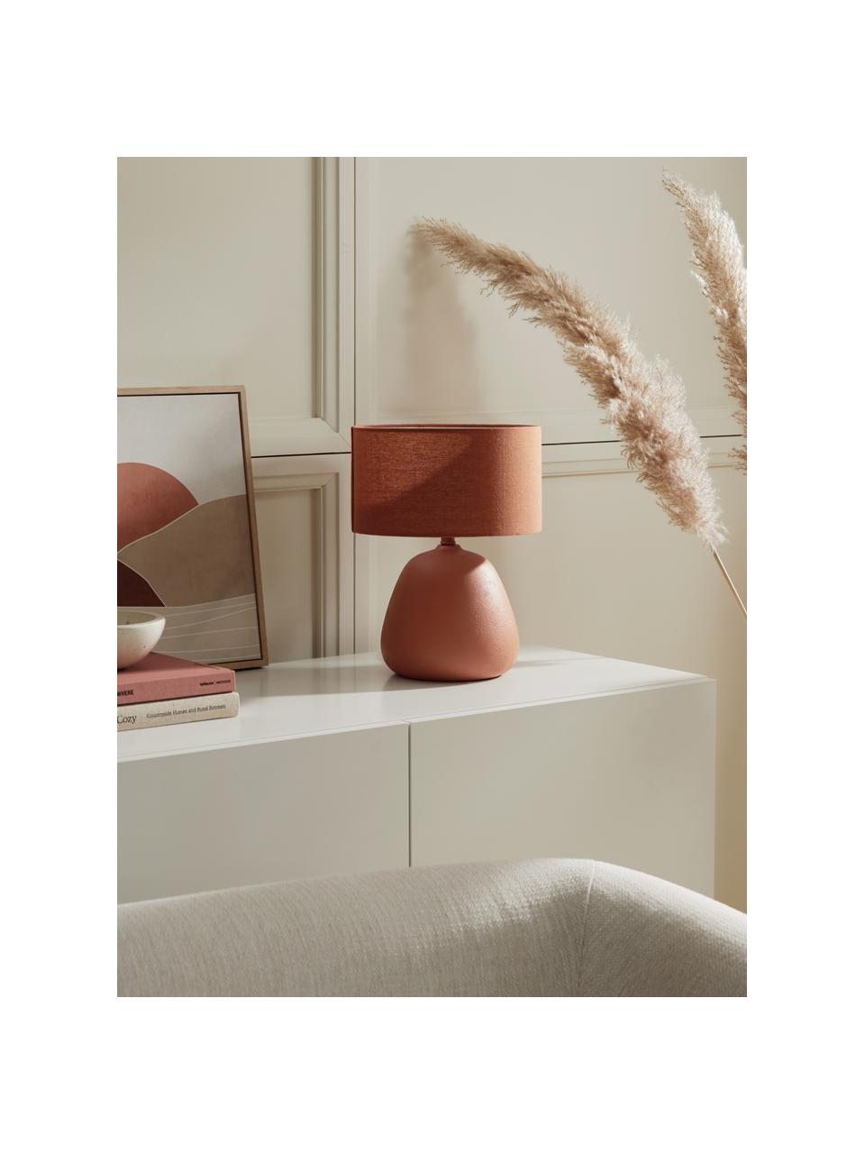 Lampe à poser en céramique Eileen, Terracotta, mat, Ø 26 x haut. 35 cm