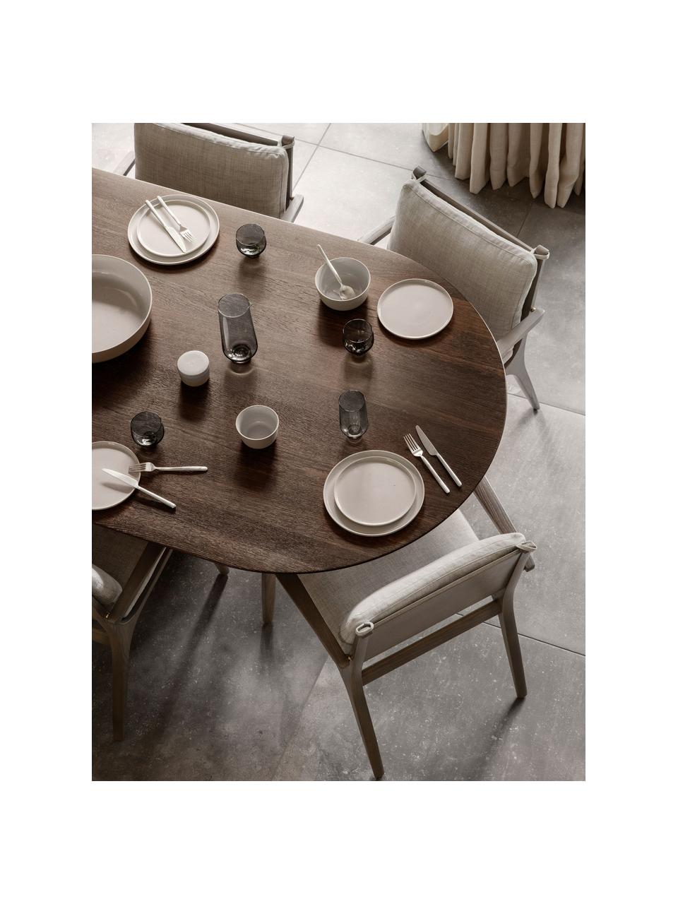 Dinerborden Pilar in mat/glanzend beige, 6 stuks, Keramiek, Beige, Ø 27 cm