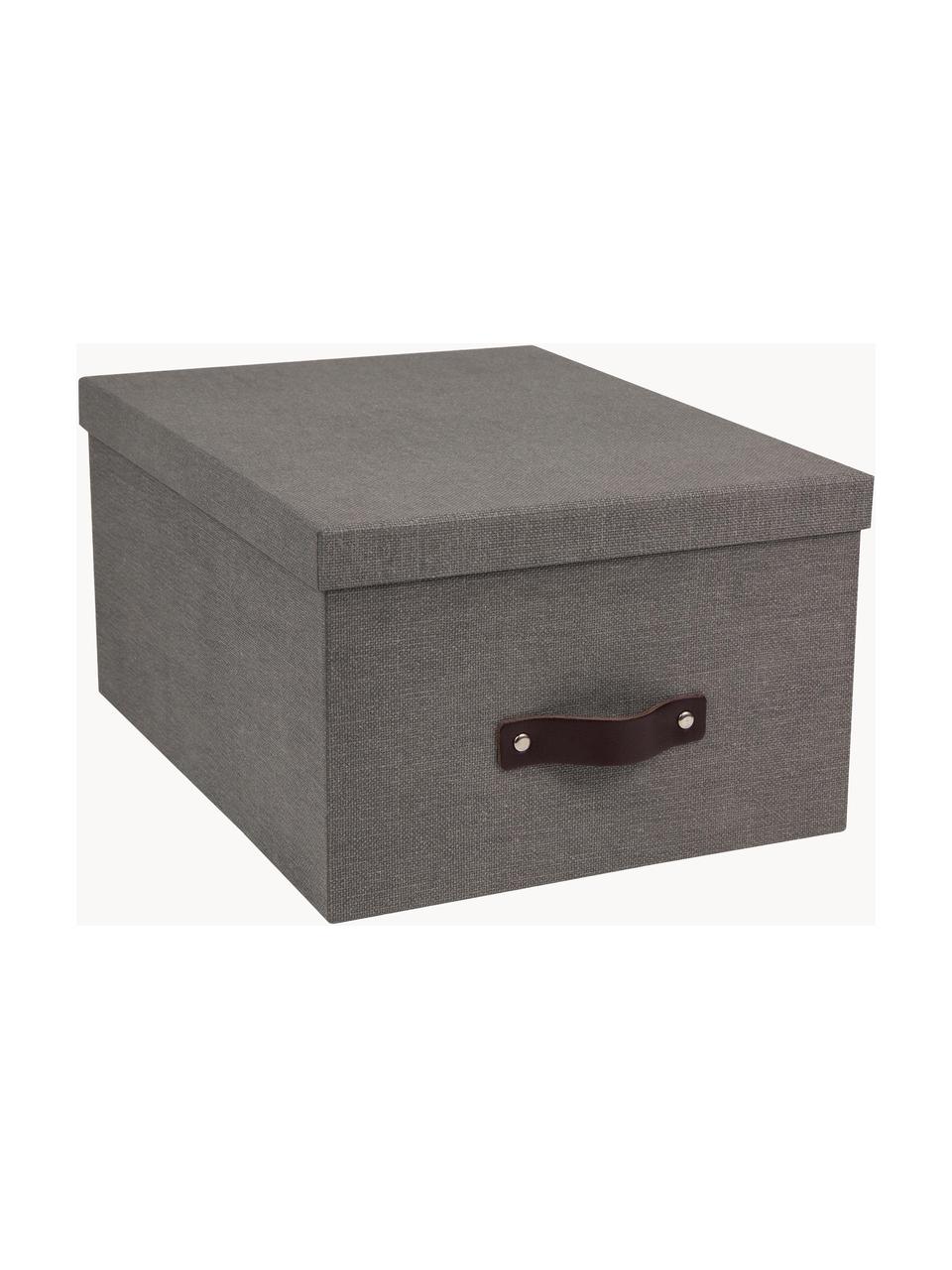 Skladovací box Gustav II, Šedá, Š 30 cm, V 15 cm