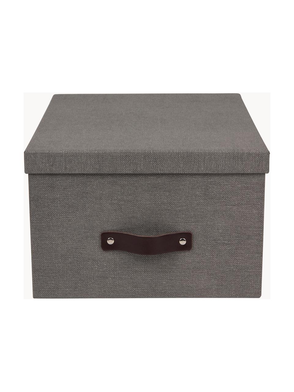 Caja Gustav, Caja: cartón laminado, Gris, An 30 x Al 15 cm