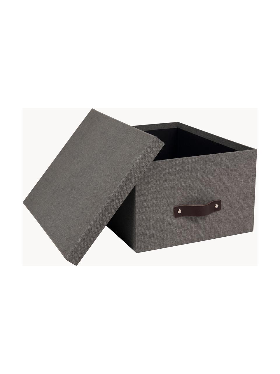 Caja Gustav, Caja: cartón laminado, Gris, An 30 x Al 15 cm