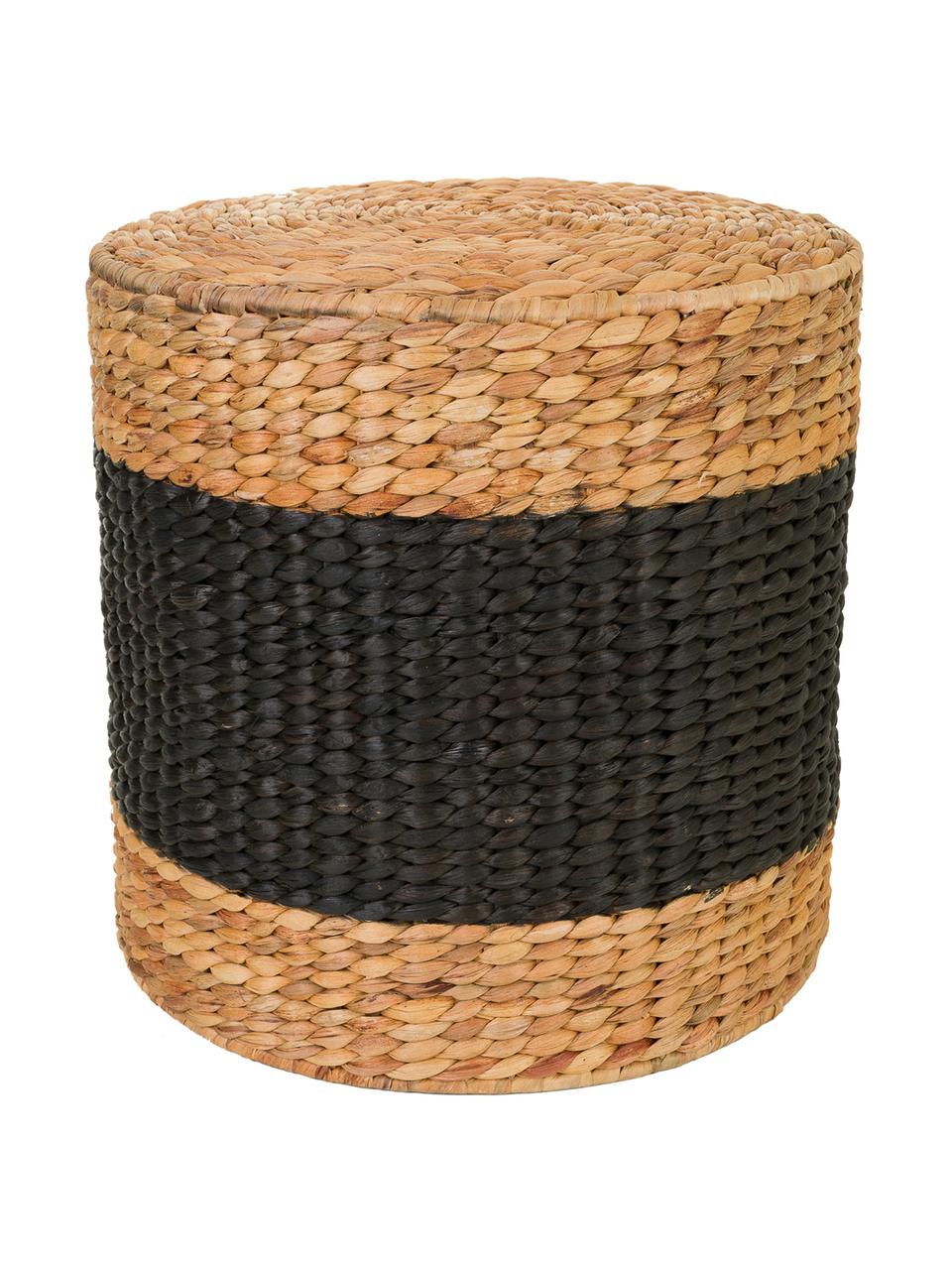 Puf Barbari, Marrón, negro, Ø 40 x Al 41 cm