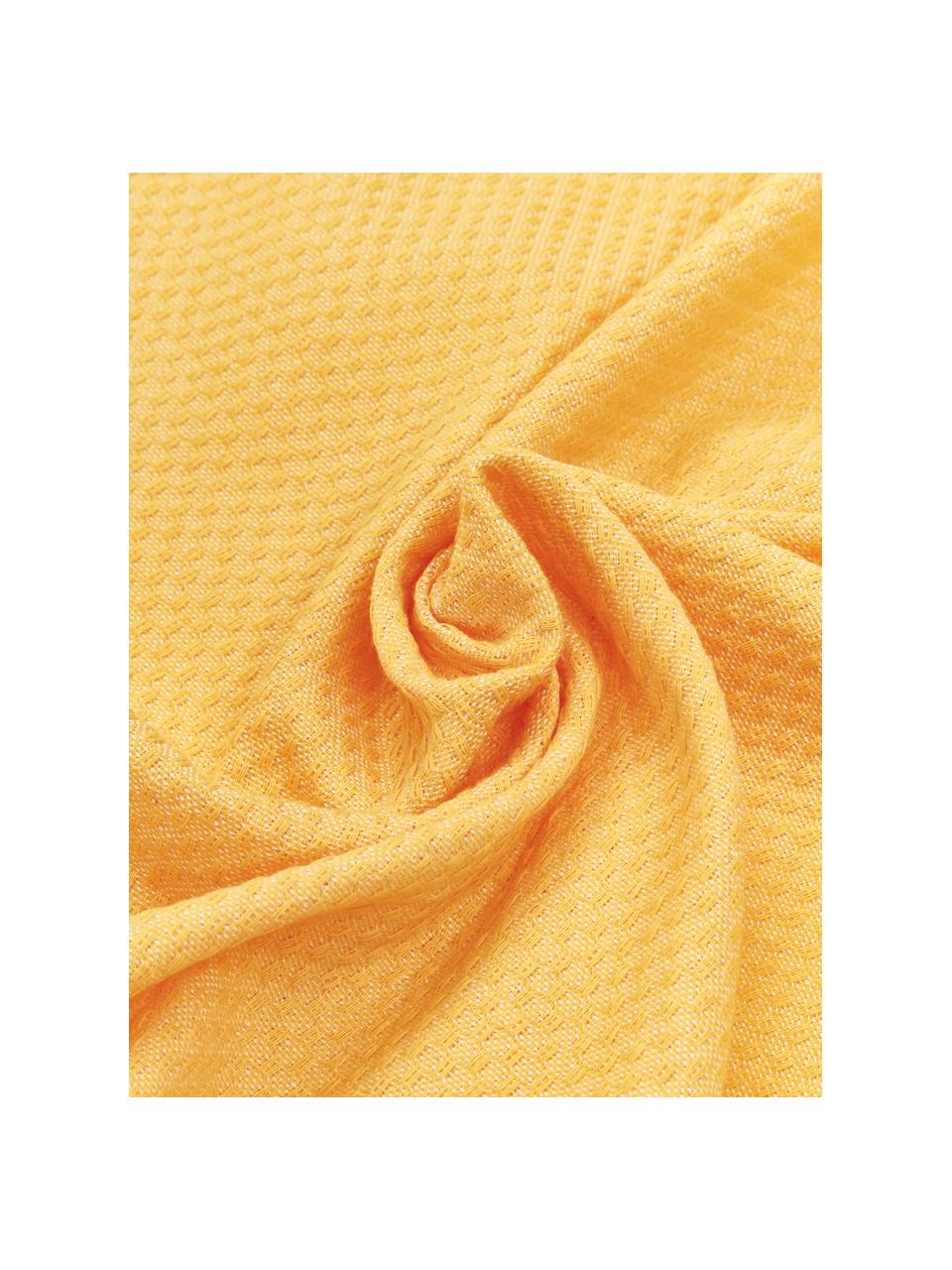 Plážový uterák so strapcami Ibiza, 100 % bavlna
Veľmi ľahká gramáž, 200 g/m², Šafránovožltá, biela, Š 100 x D 200 cm