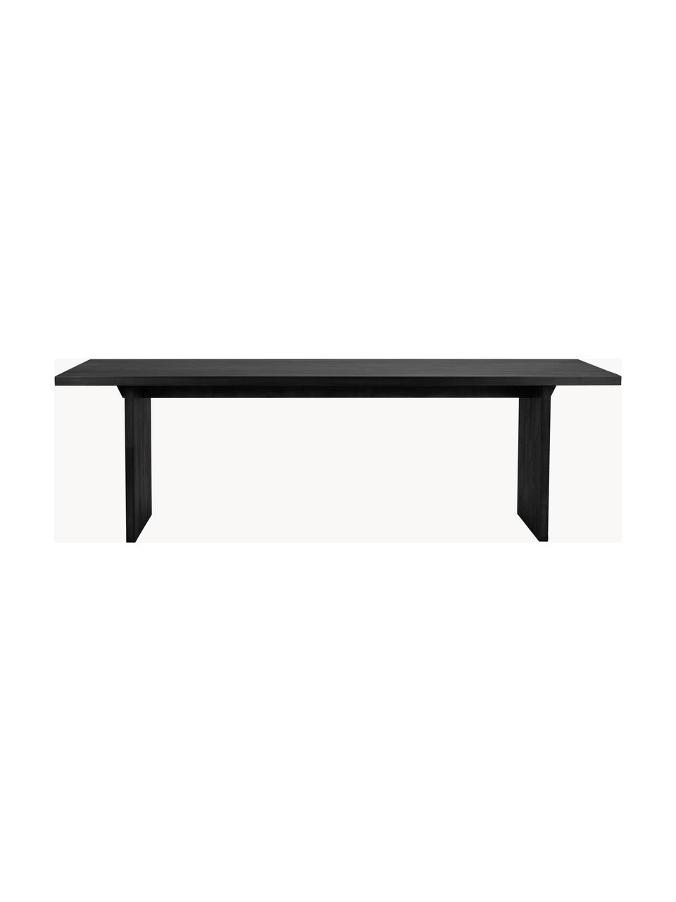 Mesa de comedor de madera de fresno Emmett, 240 x 95 cm, Madera de roble maciza pintada

Este producto está hecho de madera de origen sostenible y con certificación FSC®., Roble, negro pintado, An 240 x F 95 cm