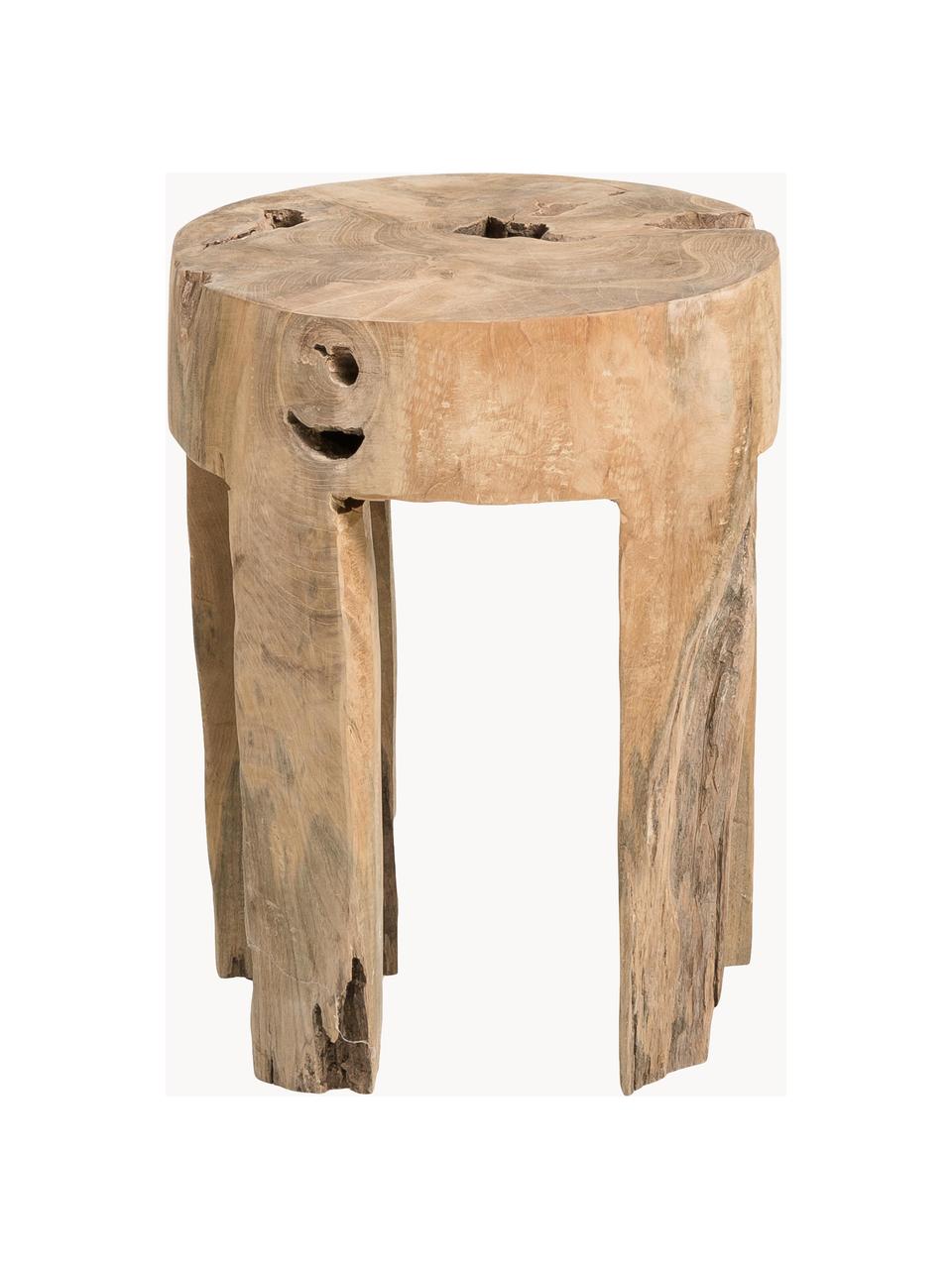 Hocker Java aus Teakholz, Teakholz, Teakholz, Ø 30 x H 40 cm