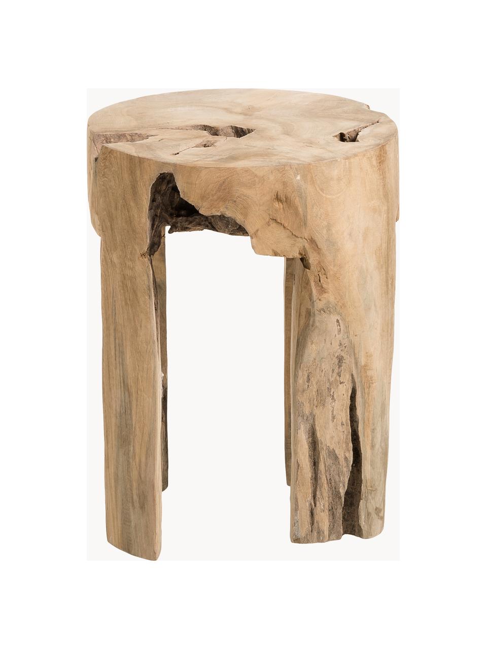 Hocker Java aus Teakholz, Teakholz, Teakholz, Ø 30 x H 40 cm