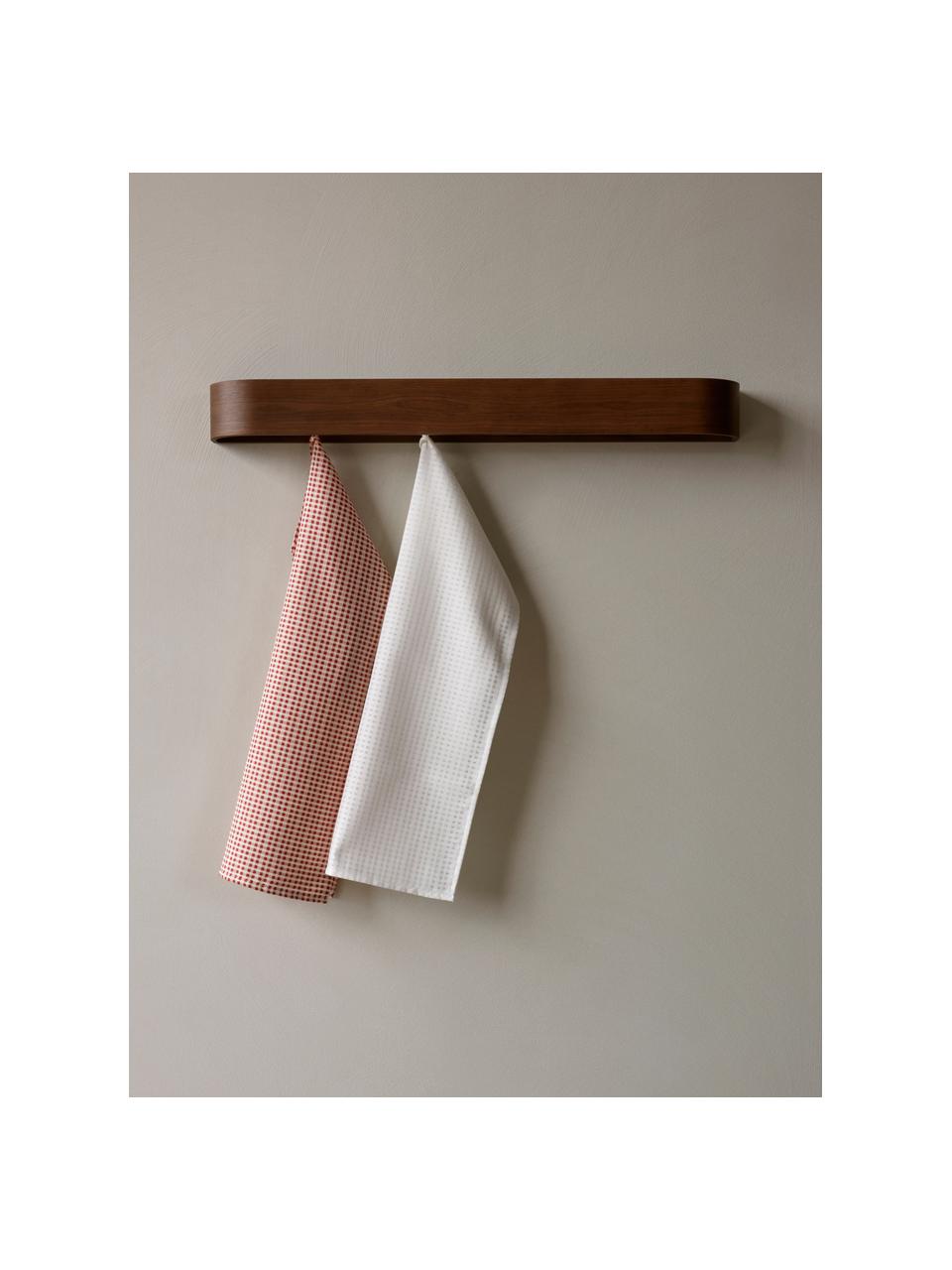 Wieszak ścienny z drewna dębowego Epoch, Płyta pilśniowa średniej gęstości (MDF), fornir z drewna dębowego, Ciemne drewno naturalne, S 79 x W 8 cm