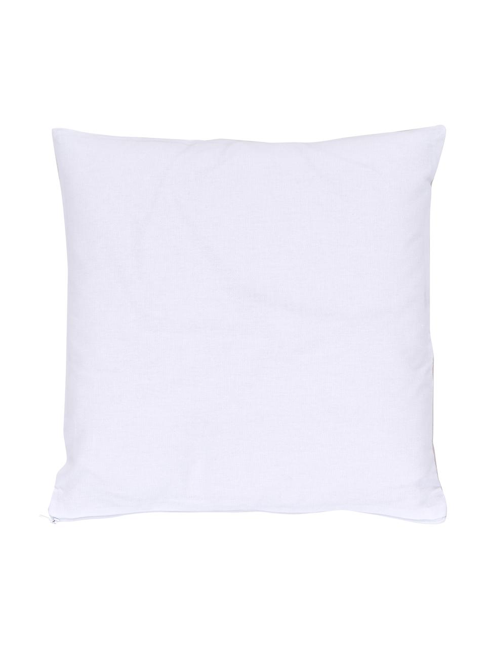 Housse de coussin 45x45 pur coton Merry Christmas, 100 % coton bio, certifié GOTS, Multicolore, larg. 45 x long. 45 cm