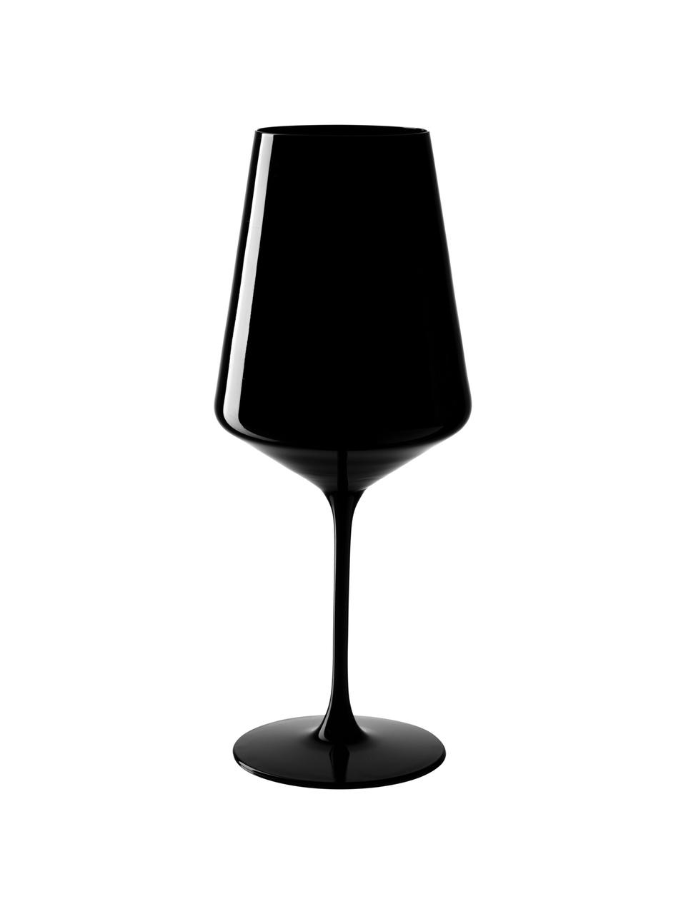 Sklenice na koktejly Etna, 2 ks, Černé sklo, lakované, Bílá, mosazná, Ø 11 cm, V 26 cm, 750 ml