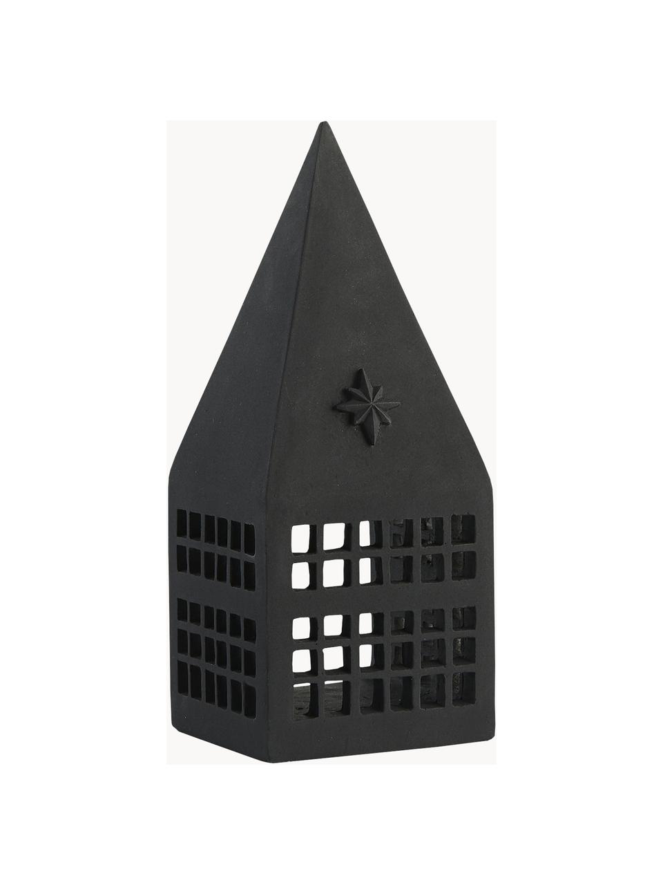 Portavelas Serafina, Plástico, Negro, An 10 x Al 25 cm