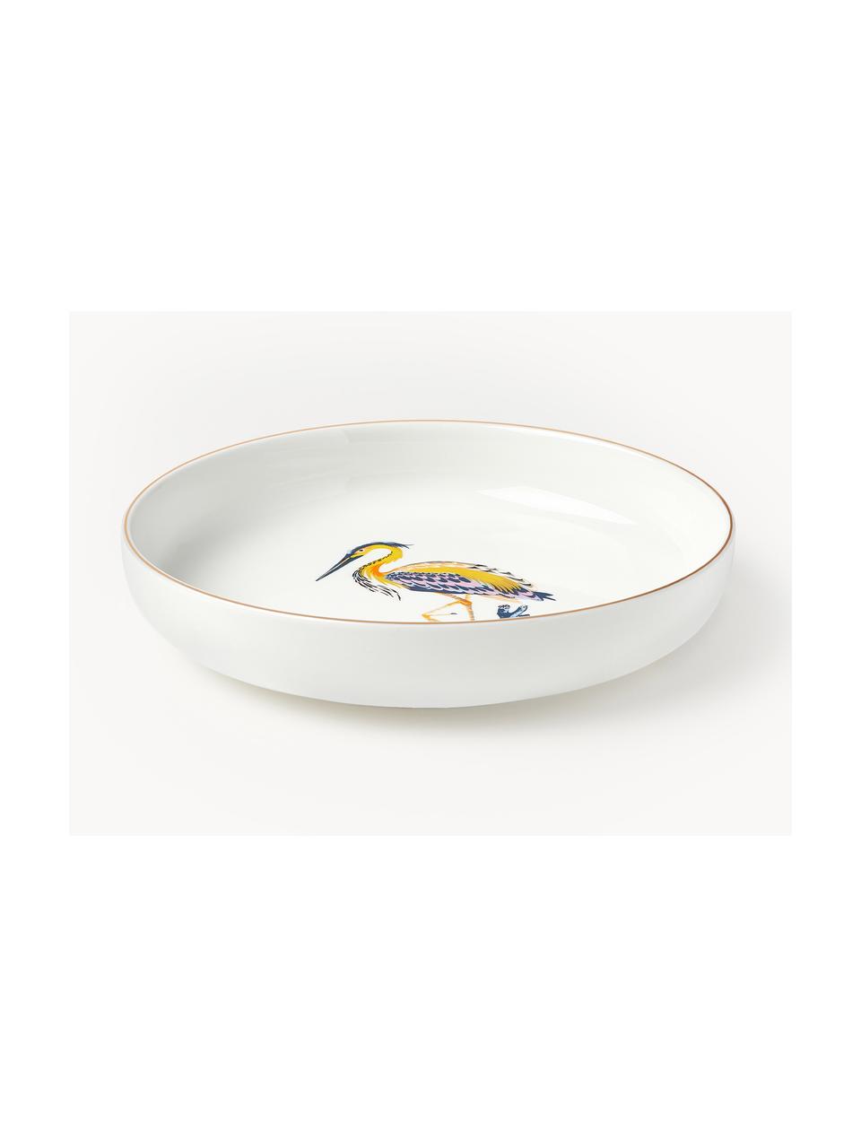 Súprava tanierov Flamboyant, 4 osoby (12 dielov), Porcelán, Viacfarebné so zlatým lemom, 4 osoby (12 dielov)