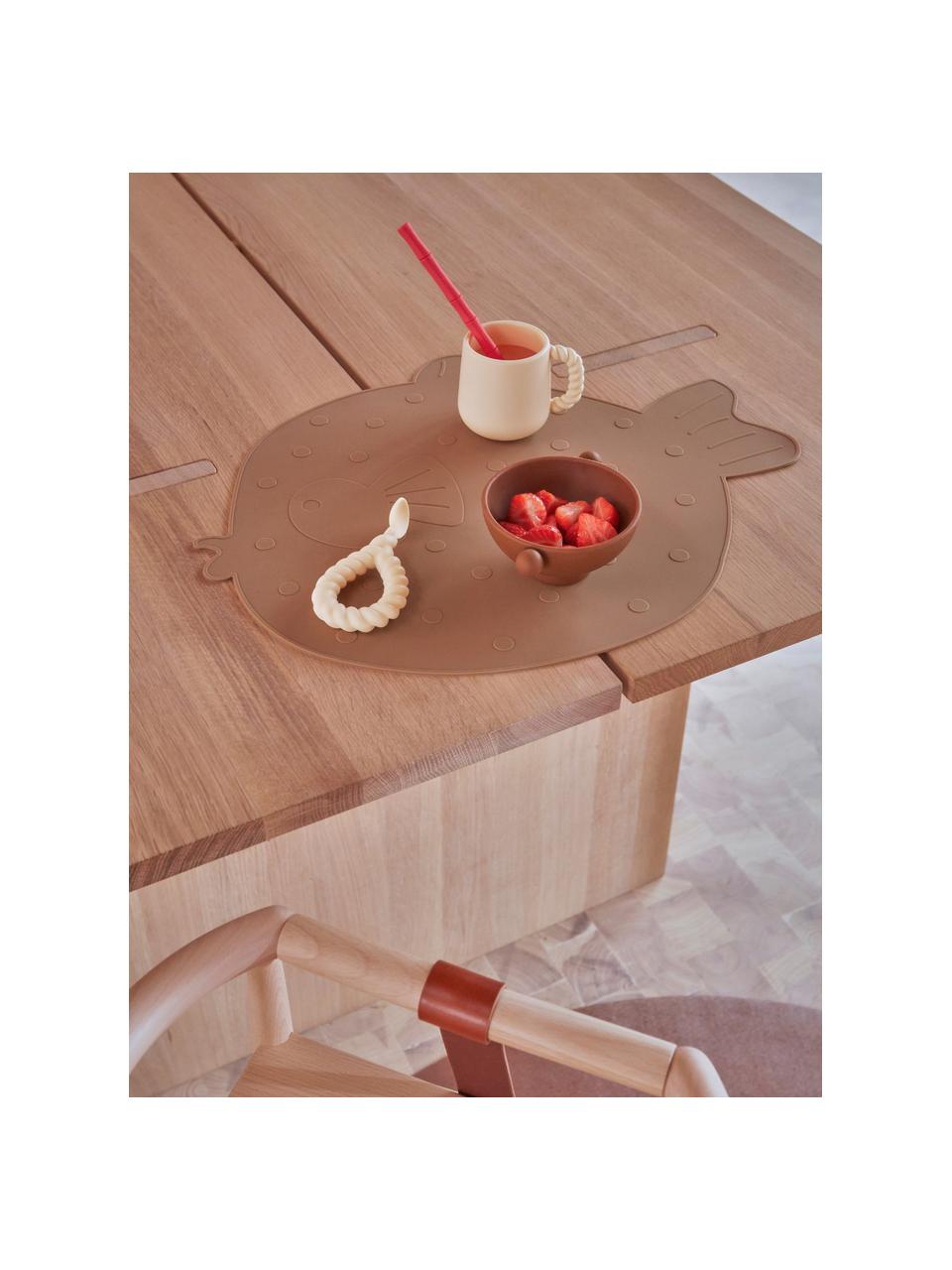 Kinderschälchen-Set Inka, 2er-Set, 100 % Silikon, Braun, Altrosa, Ø 11 x H 6 cm