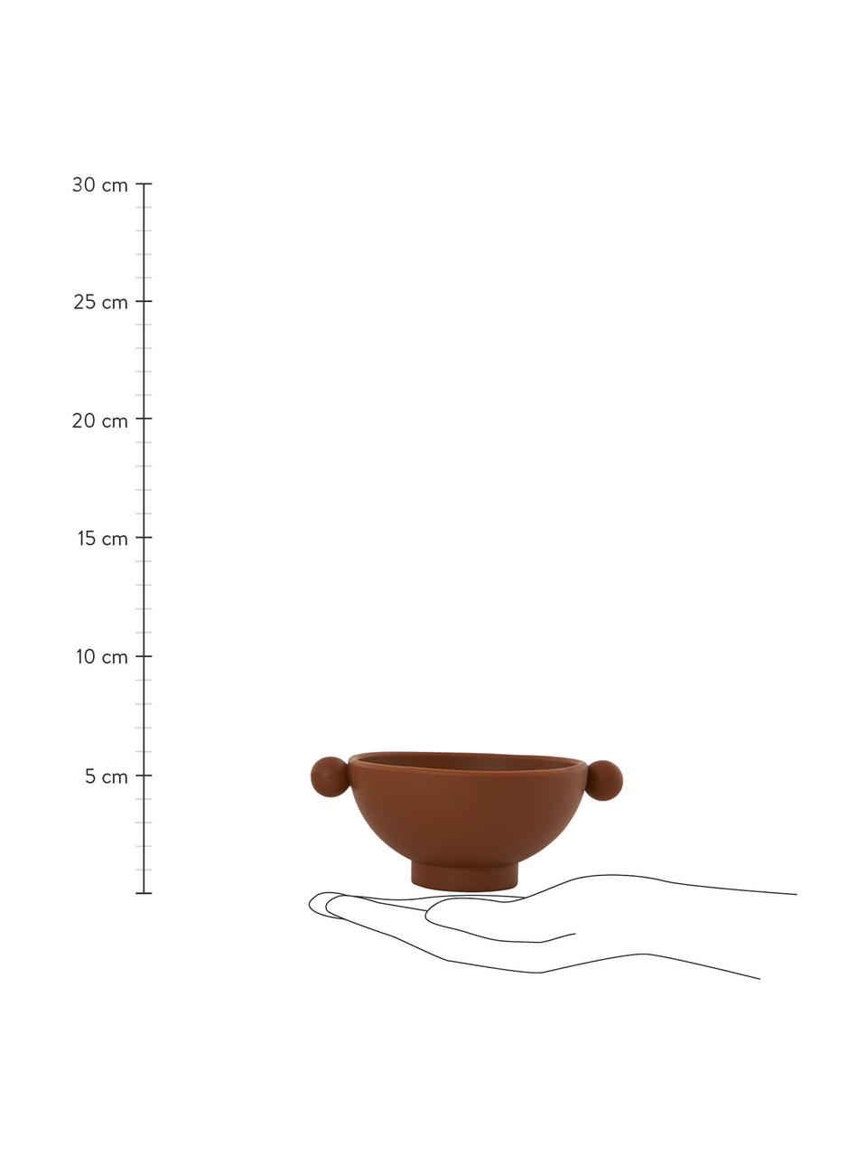 Sada dětských misek Inka, 2 díly, 100 % silikon, Hnědá, starorůžová, Ø 11 cm, V 6 cm