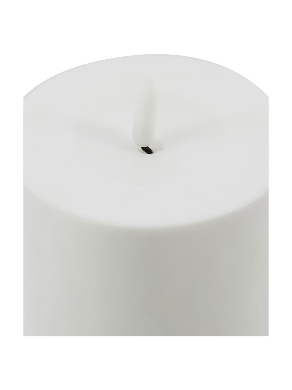 Candela a LED Hourse, alt. 25 cm, Plastica, Bianco, Ø 10 x Alt. 25 cm