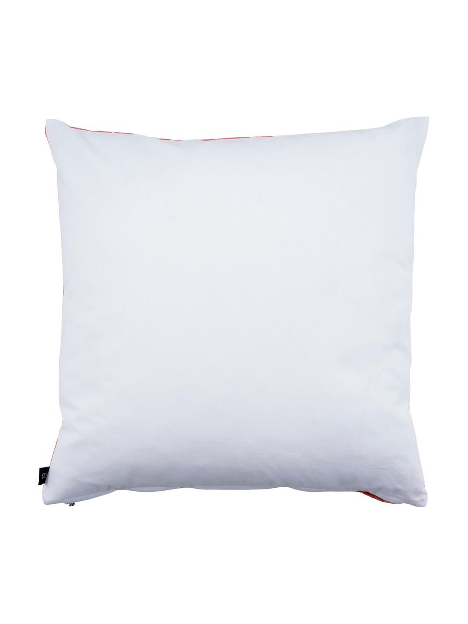 Housse de coussin imprimé coquillages Helix, Blanc, bleu pétrole