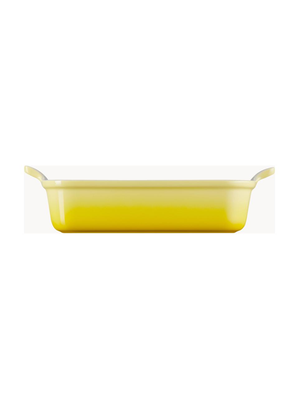 Plat de cuisson rectangulaire Tradition, Grès cérame, Tons jaunes, larg. 33 x haut. 9 cm