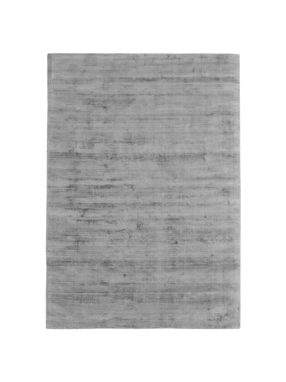 Handgewebter Viskoseteppich Jane, Flor: 100 % Viskose, Grau, B 200 x L 300 cm (Größe L)