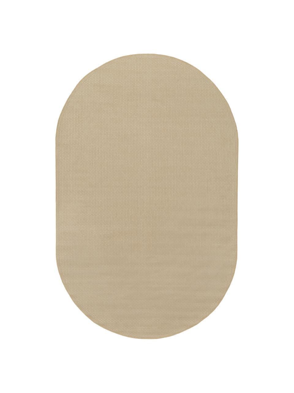 Tapis ovale extérieur intérieur beige foncé Toronto, 100 % polypropylène, Beige foncé, larg. 200 x long. 300 cm (taille L )