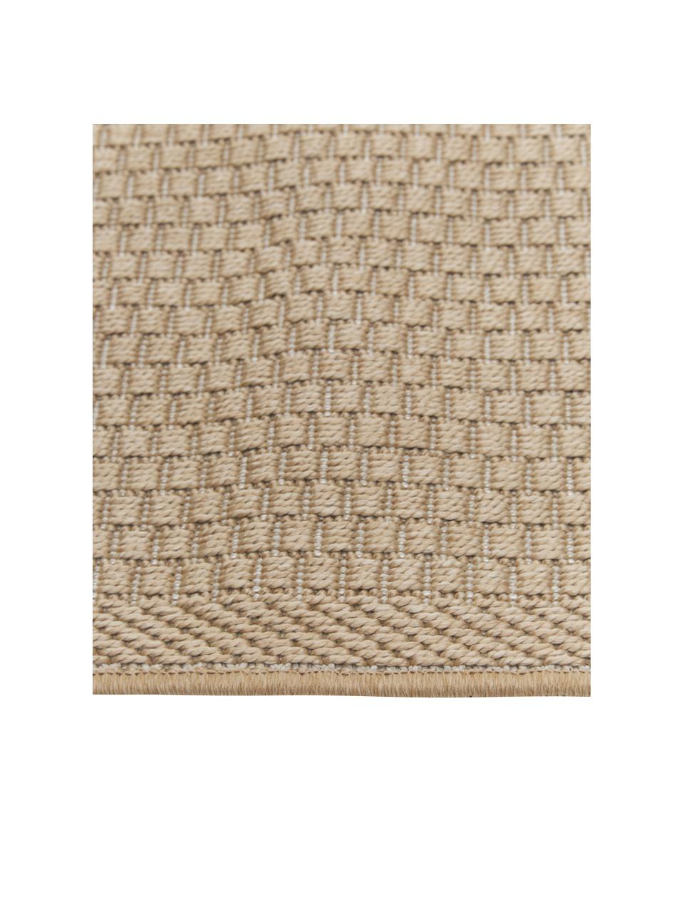 Ovale In- & outdoor vloerkleed Toronto in donkerbeige, 100% polypropyleen, Beige, B 200 x L 300 cm (maat L)