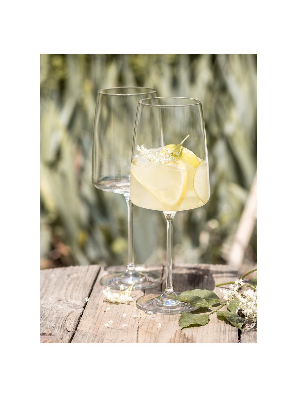 Křišťálové sklenice na víno Vivid Senses, 2 ks, Tritanové křišťálové sklo, Transparentní, Ø 11 cm, V 23 cm, 710 l