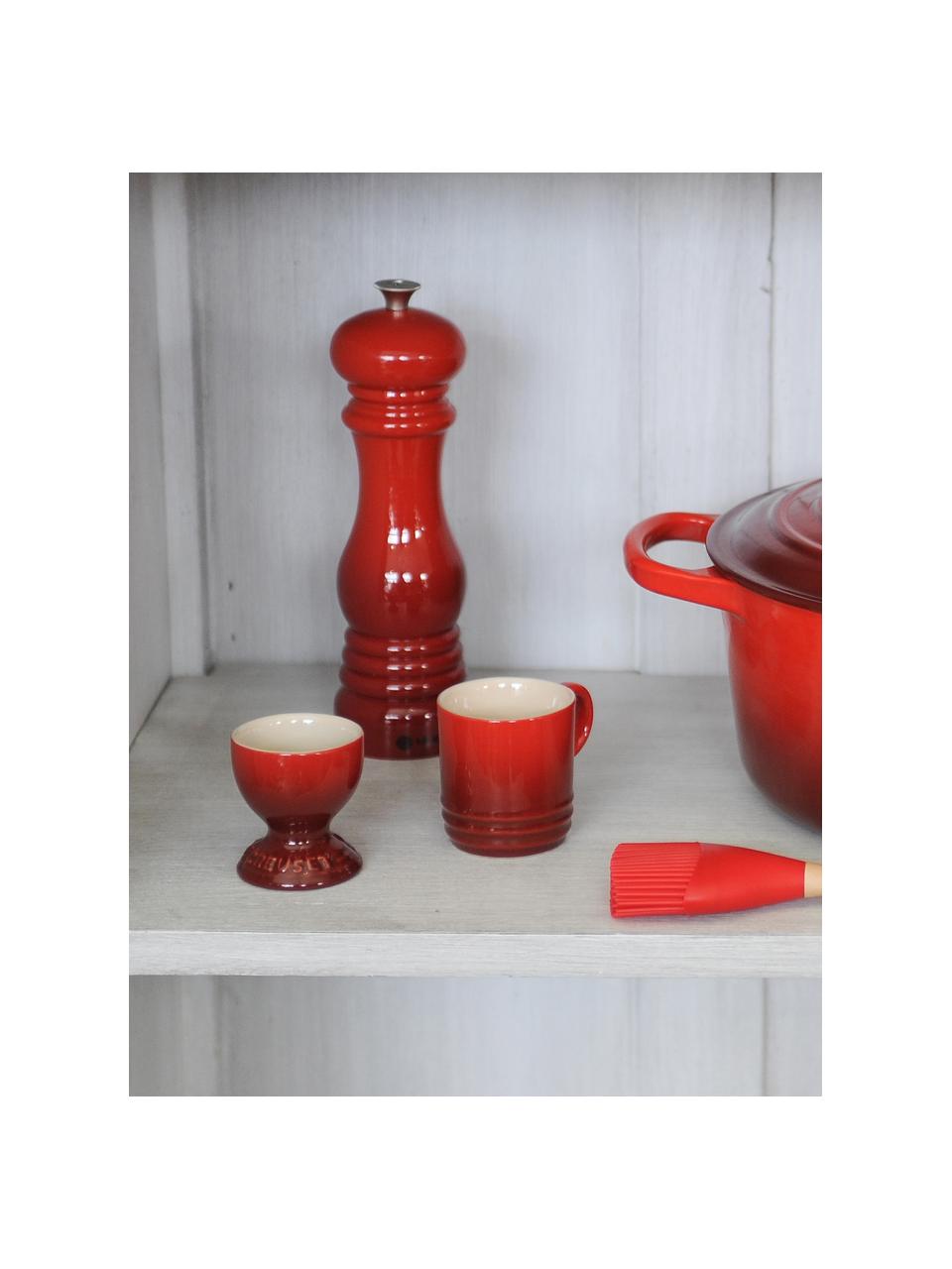 Molinillo de pimienta con mecanismo de cerámica Creuset, Estructura: plástico, Grinder: cerámica, Tonos rojos brillante, Ø 6 x Al 21 cm