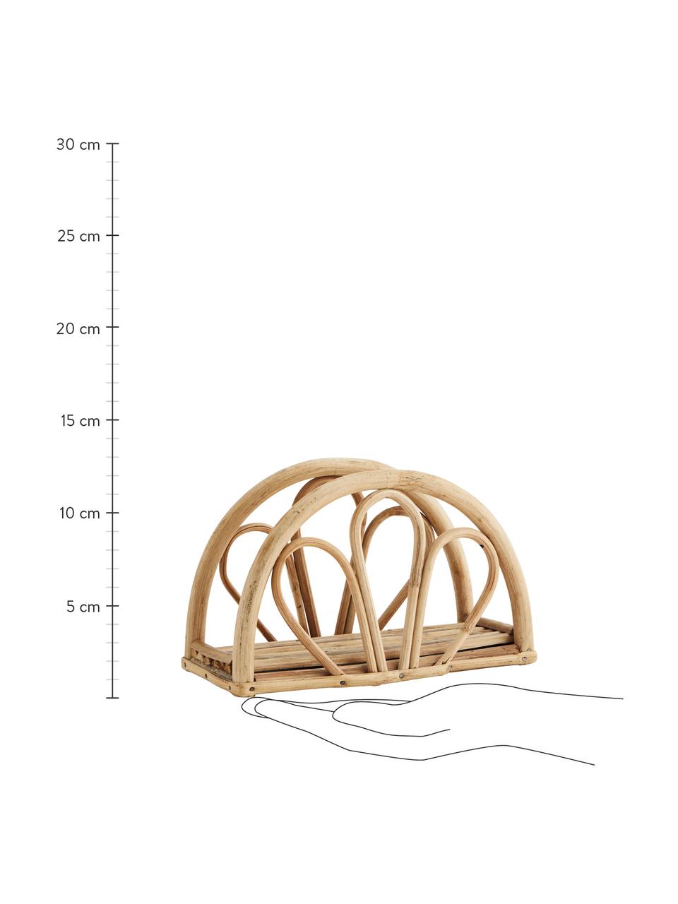 Portatovaglioli in bambù Gina, Bambù, Legno chiaro, Larg. 20 x Alt. 13 cm