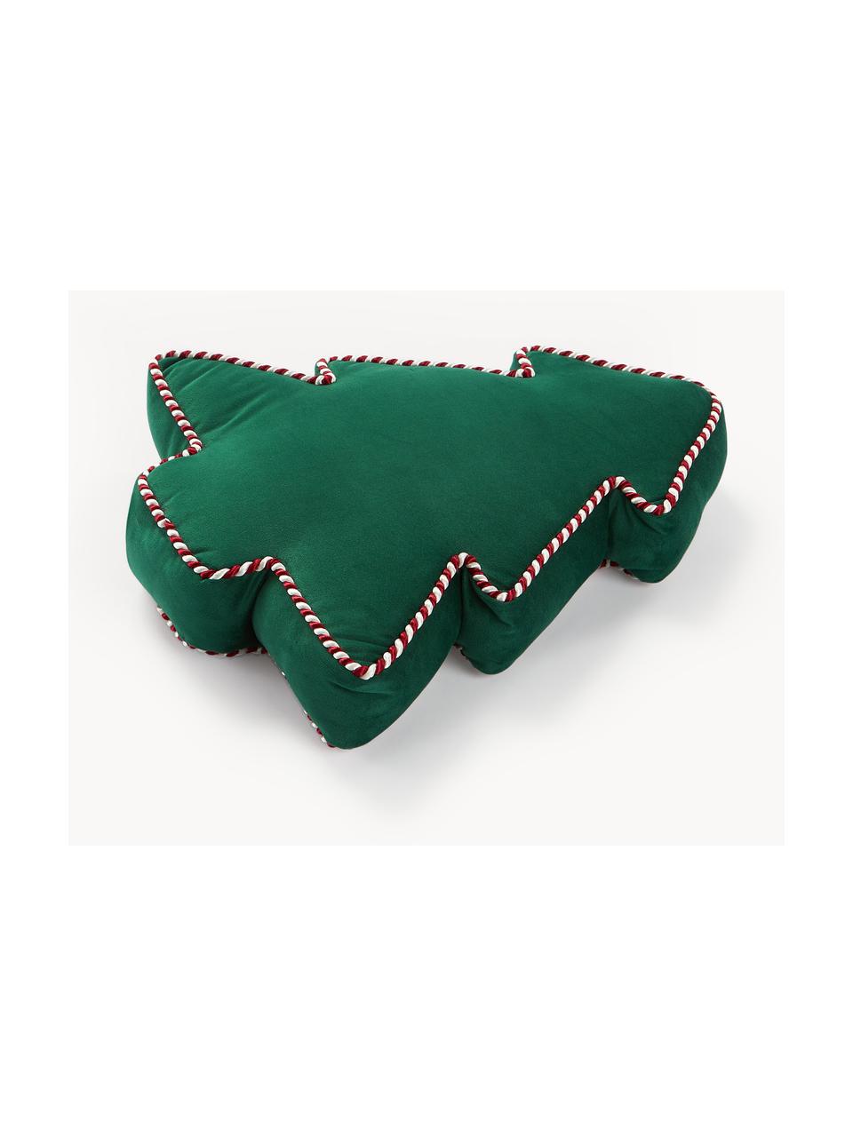 Poduszka dekoracyjna z aksamitu Ziva, Ciemny zielony, Komplet z różnymi rozmiarami