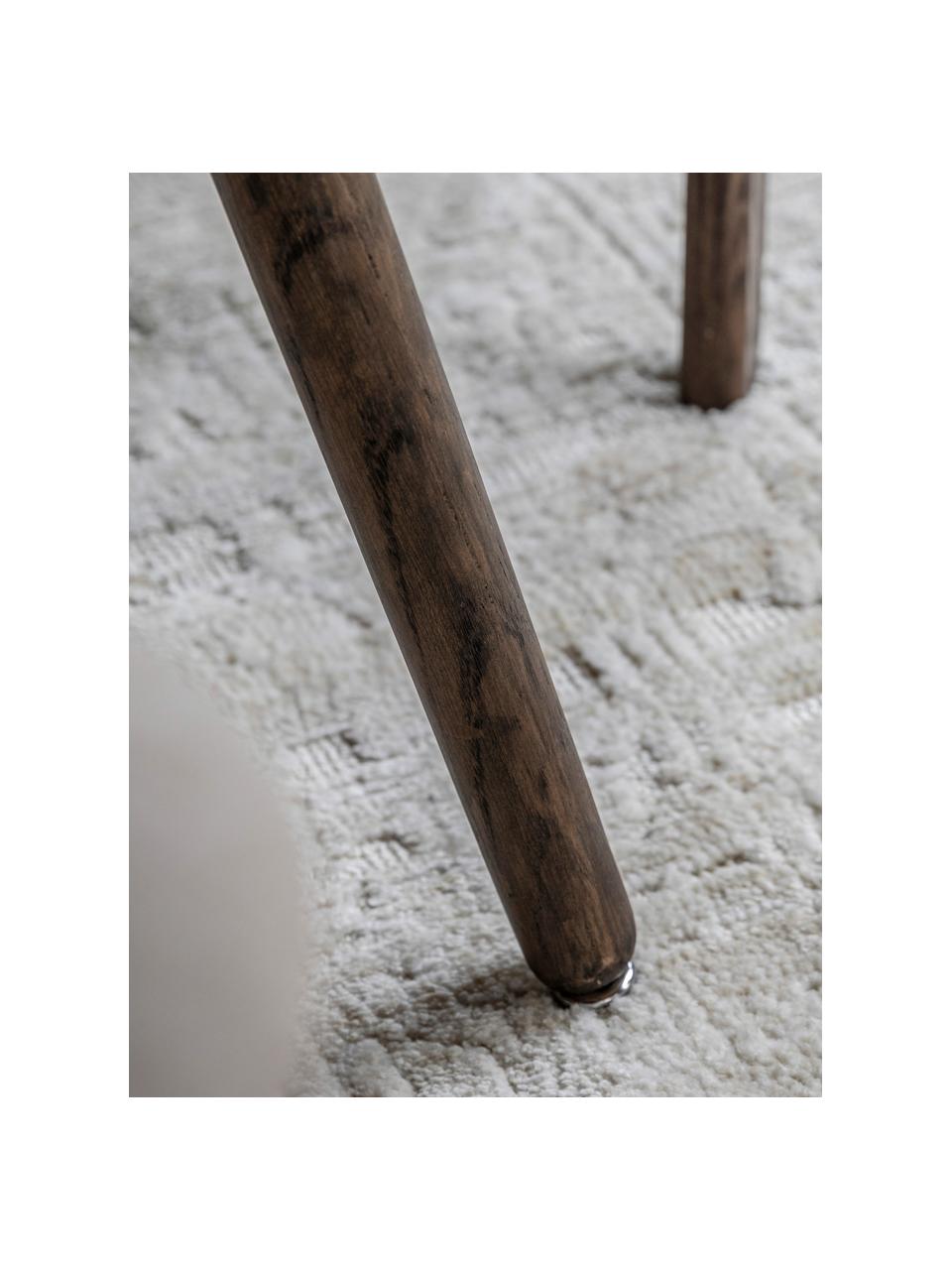Stół do jadalni z drewna Hatfield, 77 x 77 cm, Blat: fornir z drewna dębowego,, Nogi: płyta pilśniowa średniej , Drewno dębowe lakierowane na ciemno, S 77 x G 77 cm