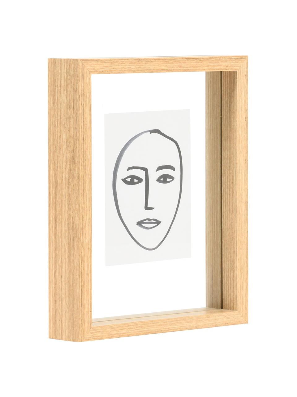 Ingelijste digitale print Aesthetic, Lijst: MDF, Afbeelding: papier, Bruin, wit, zwart, B 15 cm x H 20 cm