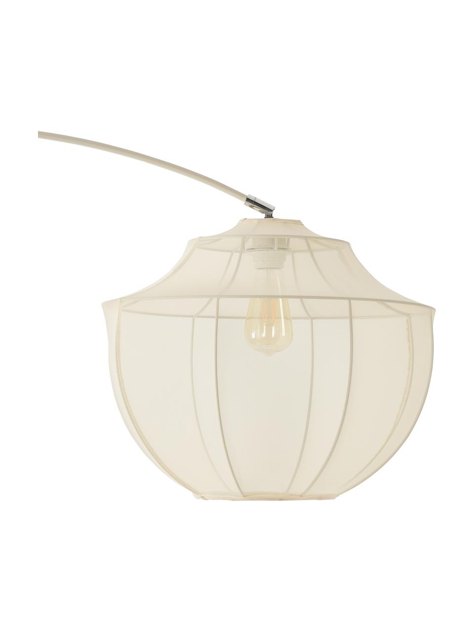 Oblouková lampa ze síťoviny Beau, Krémově bílá, Š 154 cm, V 219 cm