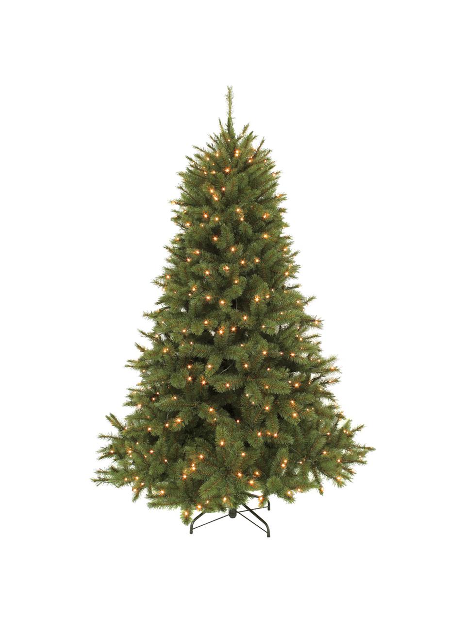 Albero di Natale con luci LED Forest, Verde scuro, Ø 119 x Alt. 155 cm