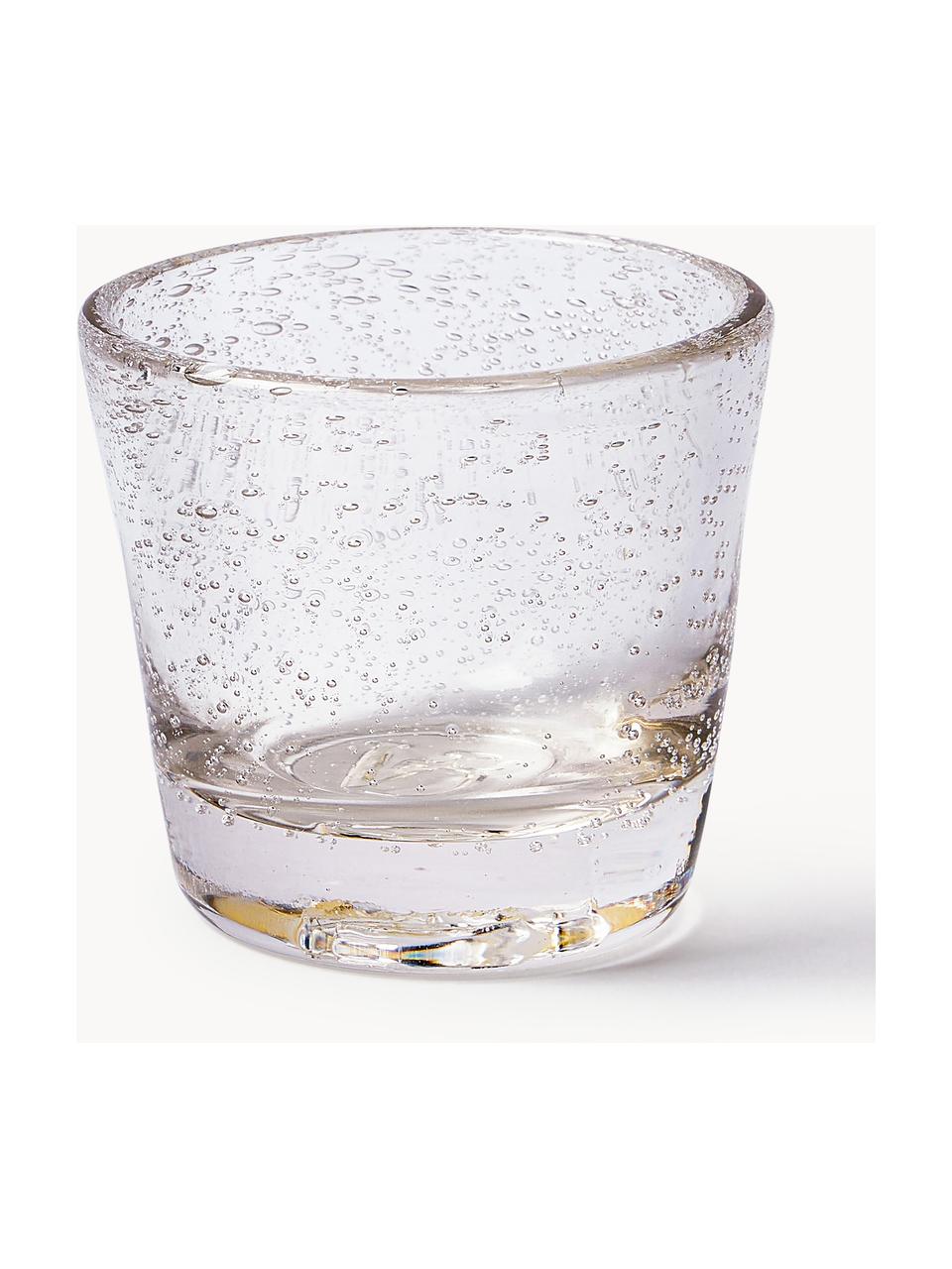 Schnapsgläser Cancun mit dekorativen Luftbläschen, 6er-Set, Glas, Lilatöne, Ø 6 x H 6 cm, 70 ml