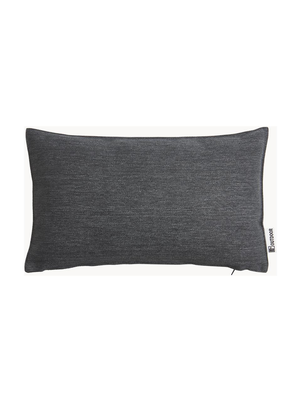 Coussin d'extérieur Olef, 100 % coton, Gris foncé, larg. 30 x long. 50 cm