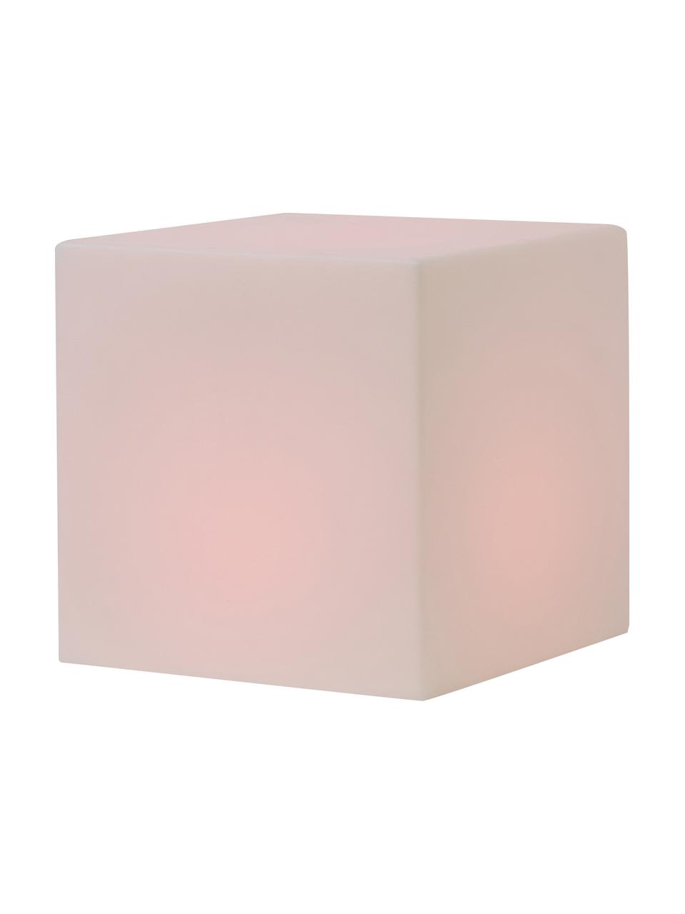 Stmívatelné solární zahradní LED svítidlo se změnou barev a dálkovým ovládáním Cuby, Bílá, Š 32 cm, V 32 cm