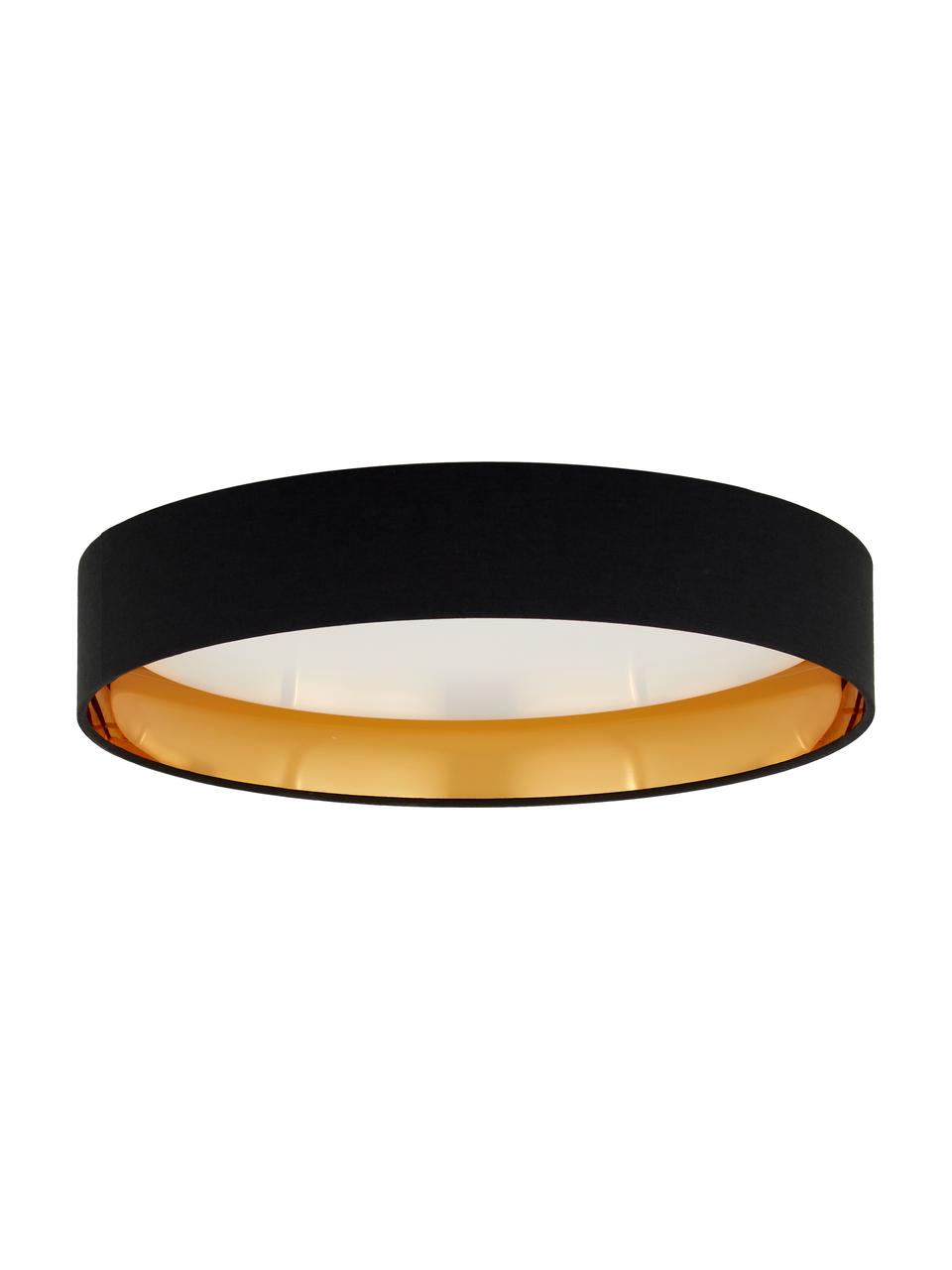 Stropní LED svítidlo Mallory, Černá, Ø 41 cm, V 10 cm