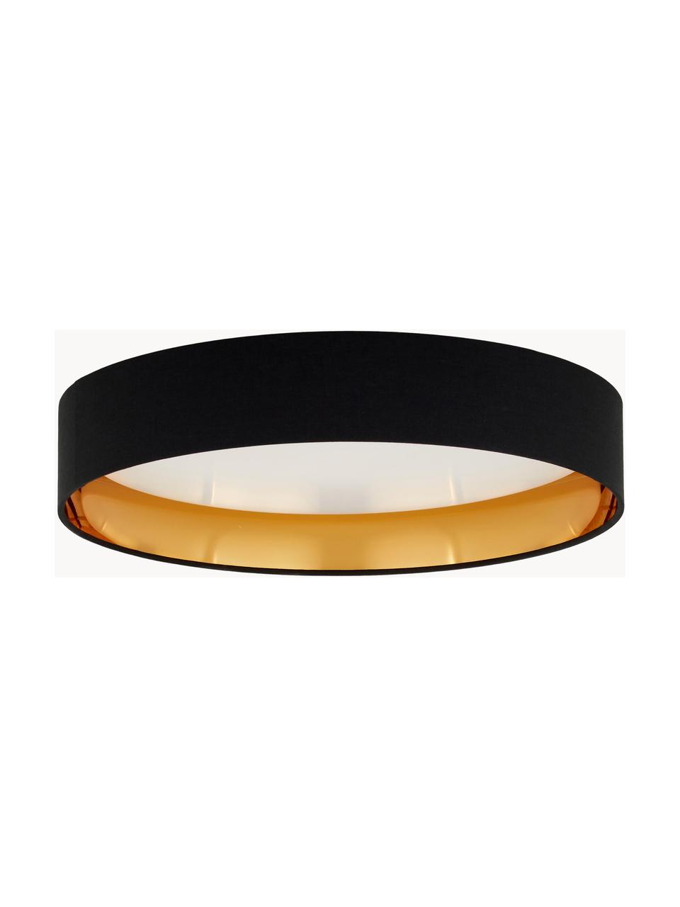 Plafón LED Mallory, Negro, dorado, Ø 41 x Al 10 cm