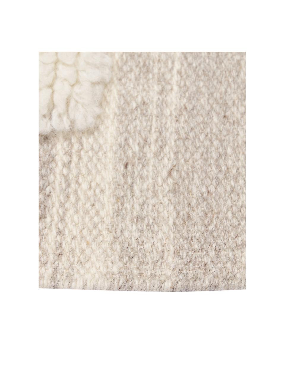 Tapis en laine tissé à la main taupe/beige Anica, Taupe, beige, larg. 80 x long. 150 cm (taille XS)